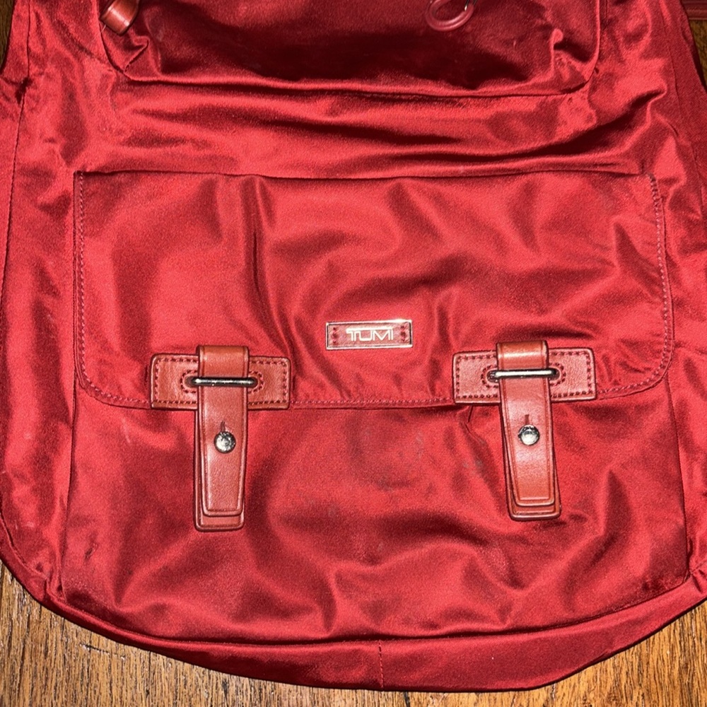Tumi Red Backpack - Picture 3 of 16